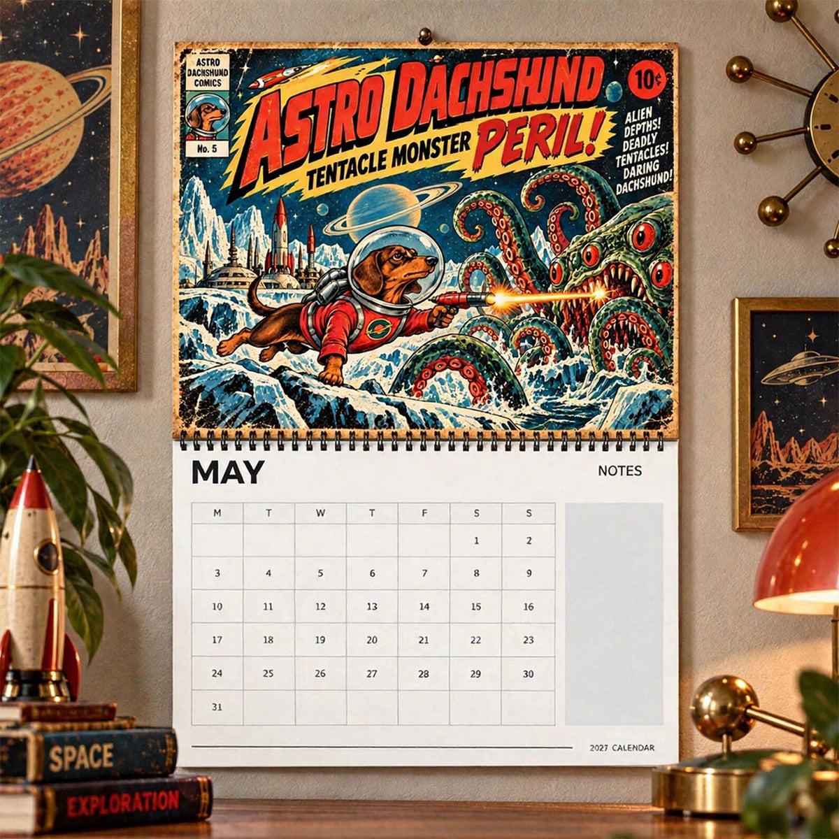 ๐๐ถAstro Dachshund 2027 Calendar