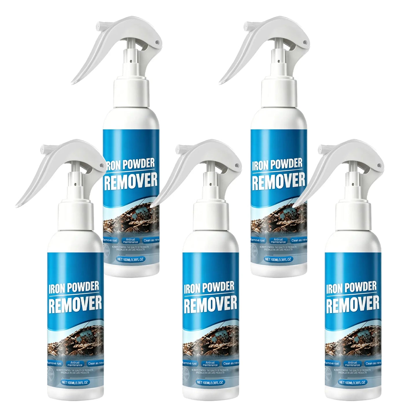 100ML Iron & Rust Remover Spray – Fast-Acting Wheel Cleaner for Rims, Paint & Metal Surfaces