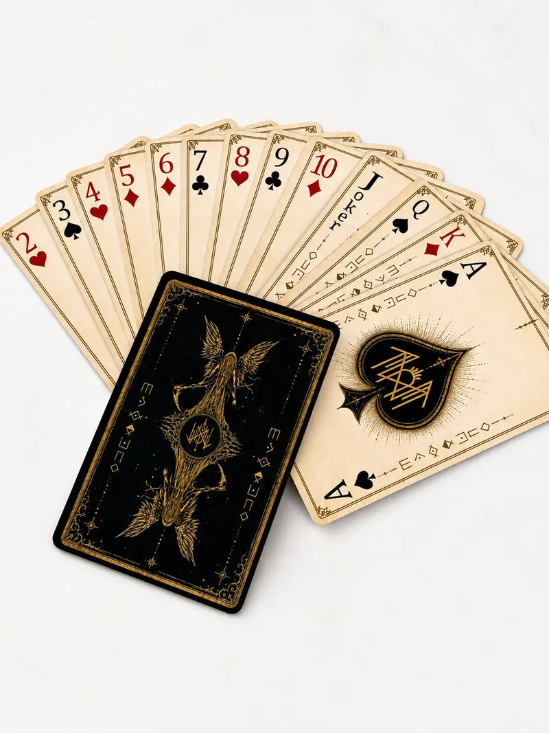 Sleep Token Inspired Playing Cards Deck – Gothic Fantasy Poker Cards, 54-Card Collectible Card Game for Music Fans & Collectors