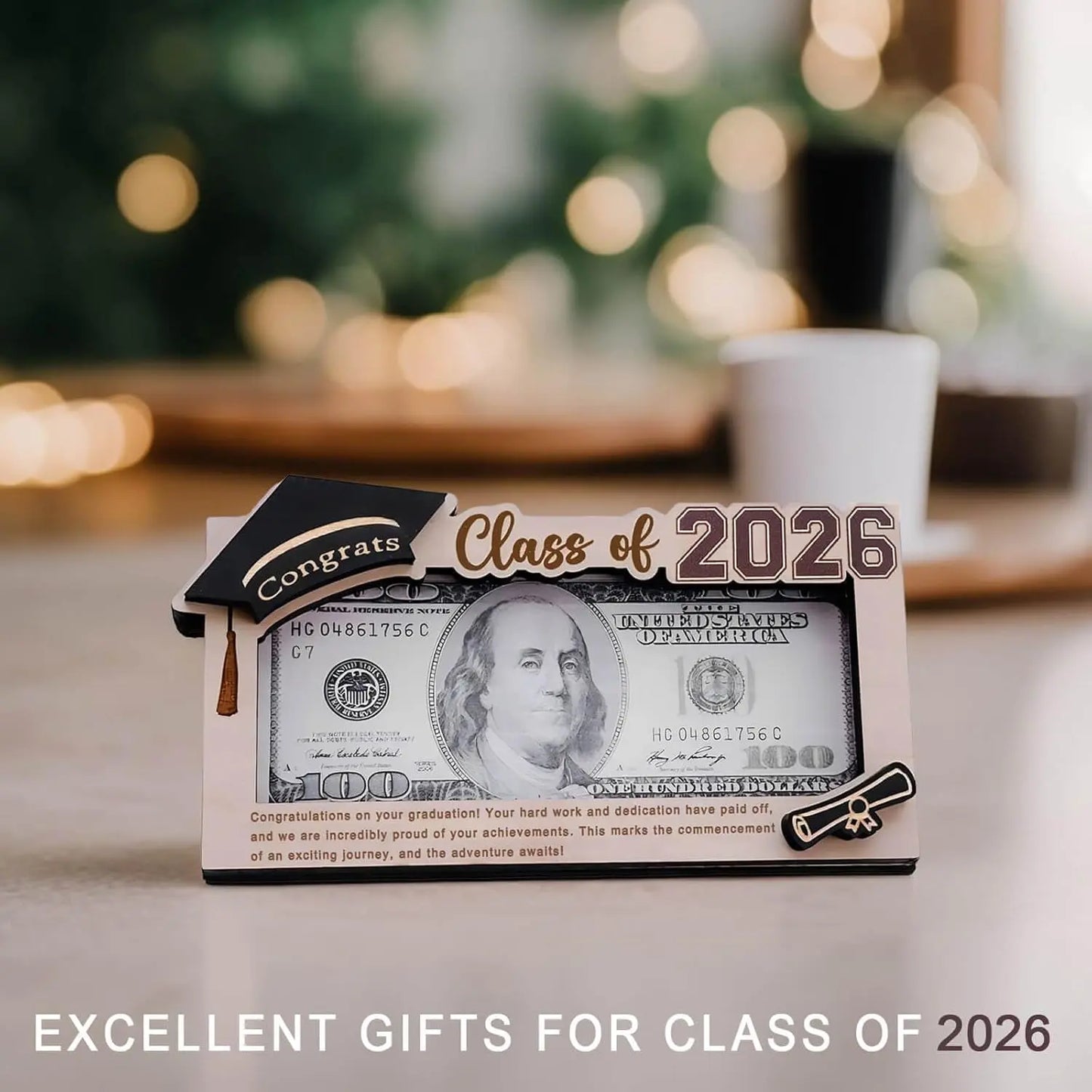 Graduation Money Holder 2026 – Creative Cash Gift Card Frame for Class of 2026, Graduation Keepsake Gift