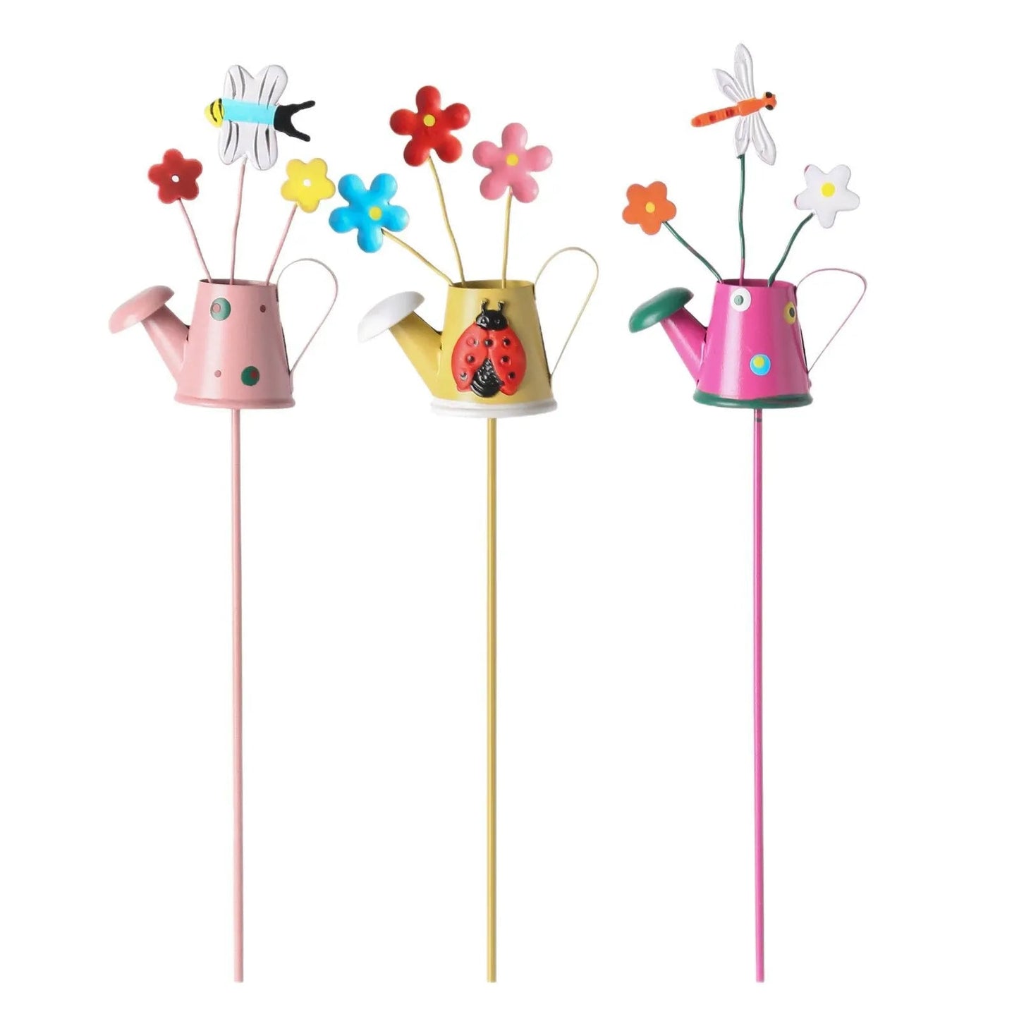 🔥Set of 3 Metal Flower Pot Garden Stakes