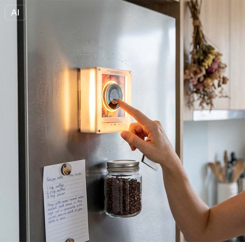 Magnetic NFC Music Player Night Light – Acrylic Smart Mini Vinyl Player with Auto Play, Ambient Glow & Custom Songs