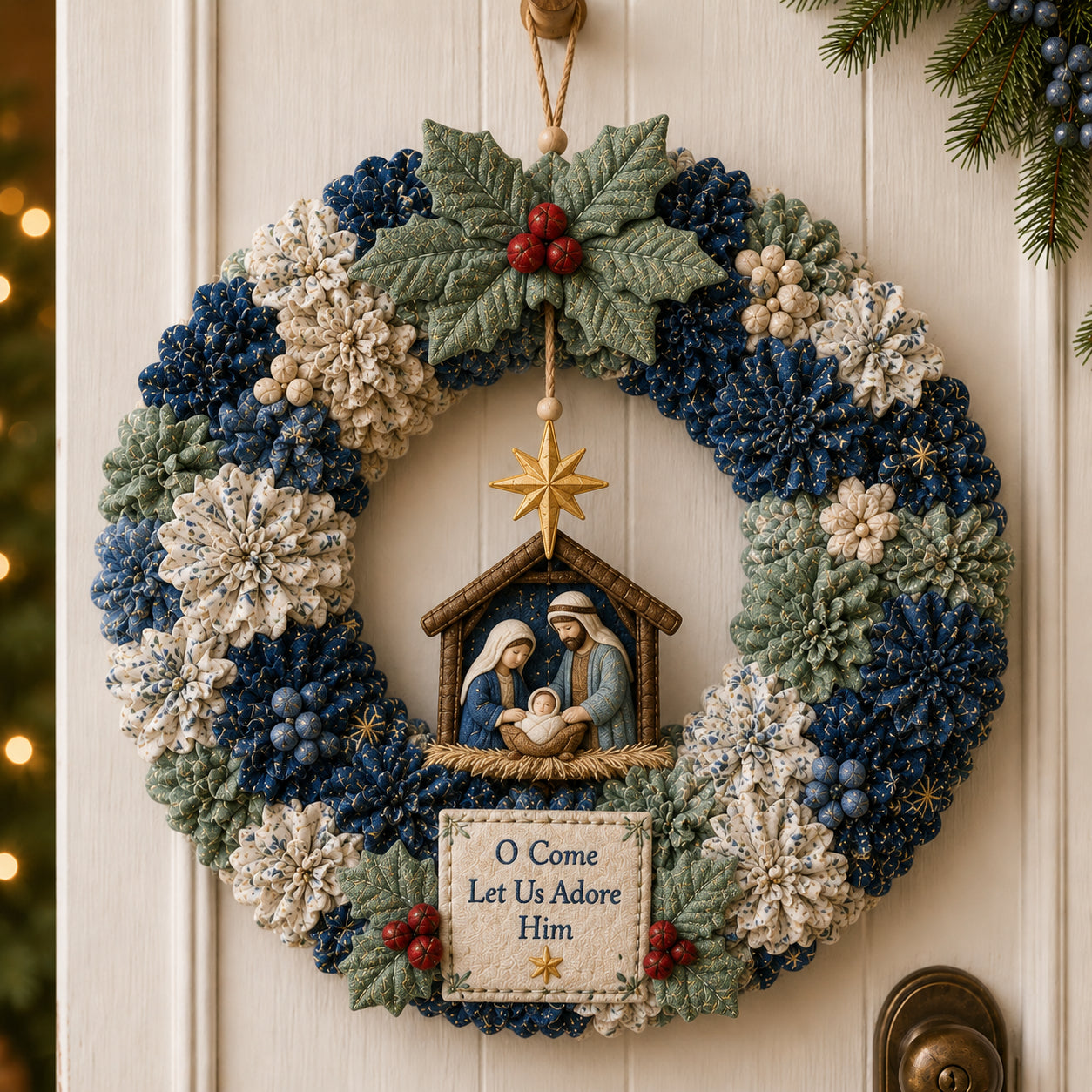 ๐ 3D Fabric Poke Wreath DIY Kit