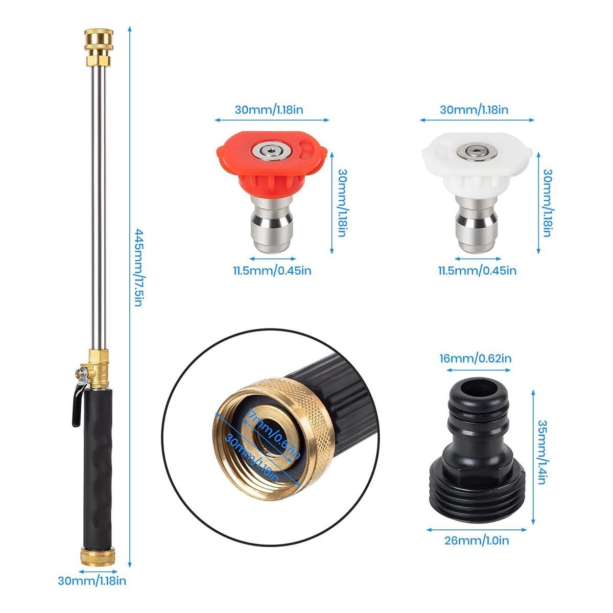 Jet Nozzle Power Washer for Garden Hose