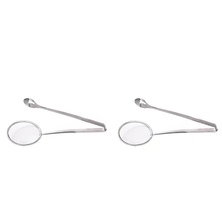 🔥Tyiimax™ 2-in-1 Stainless Steel Strainer Tongs – Grab, Drain & Serve with One Tool