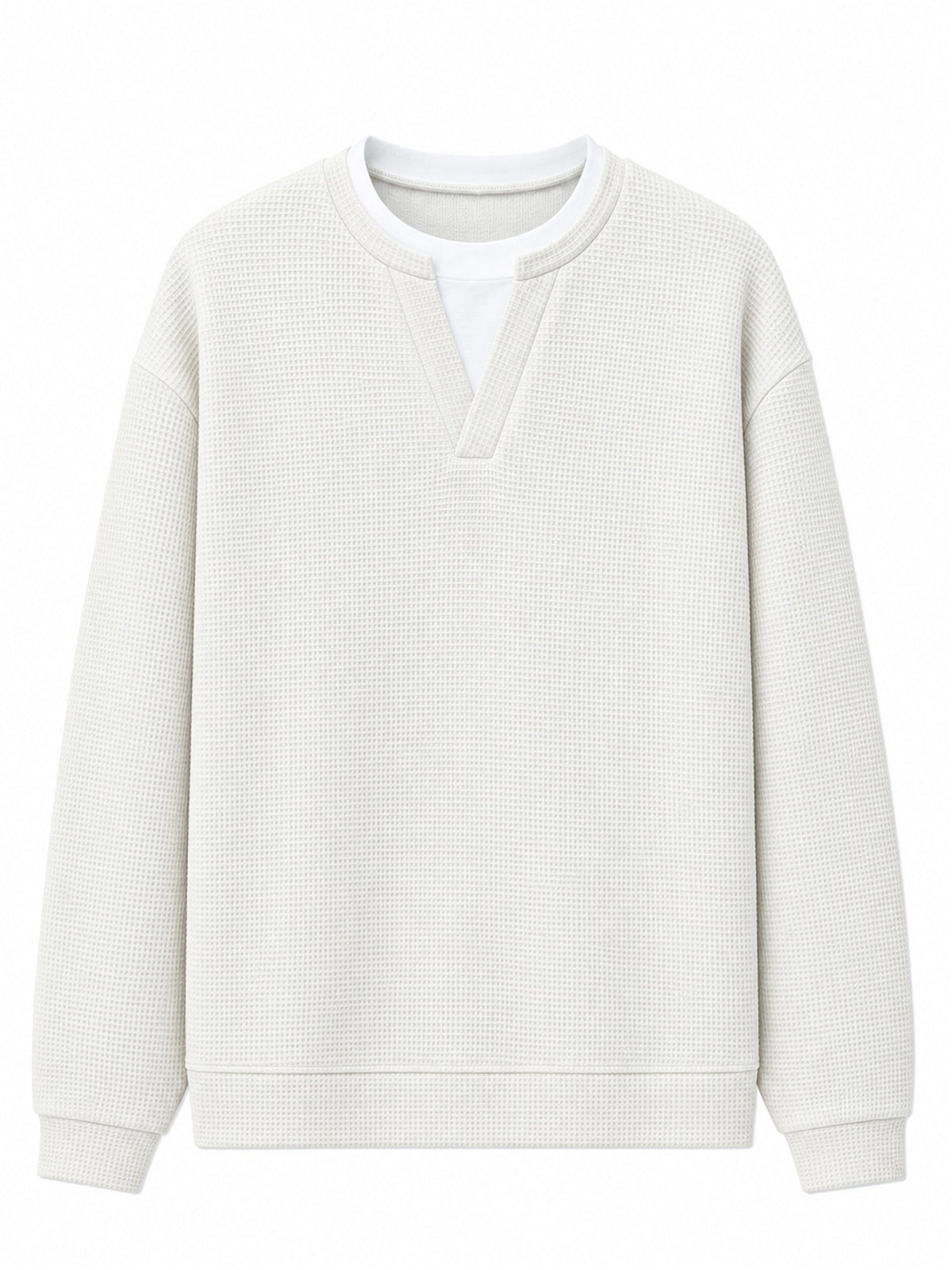 Layered Comfort Waffle Tee