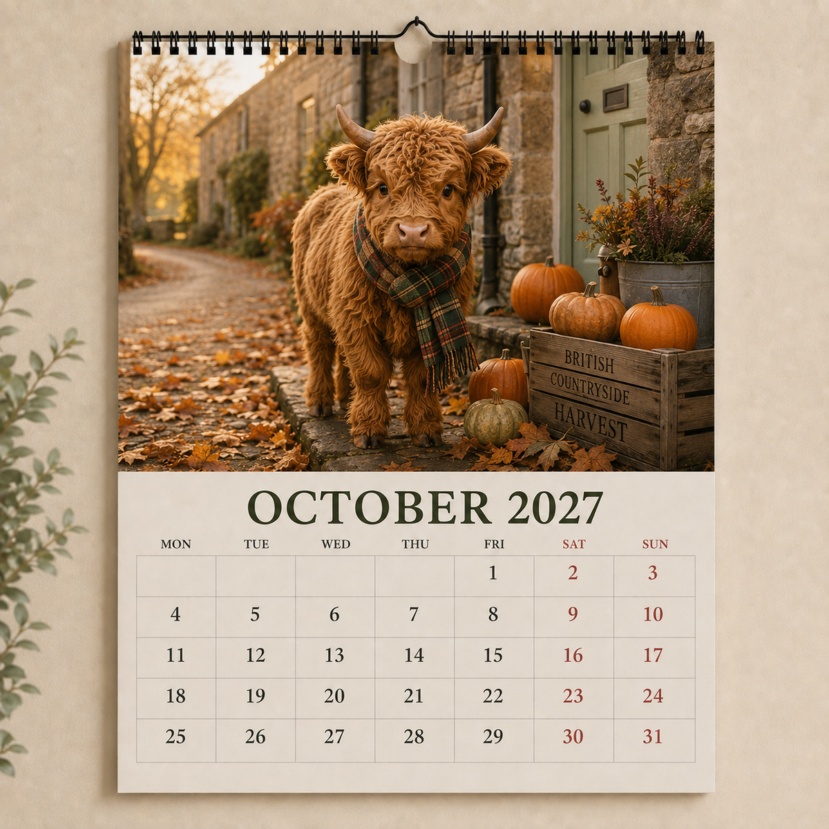 ๐ฎ 2027 Highland Cows Seasons Calendar