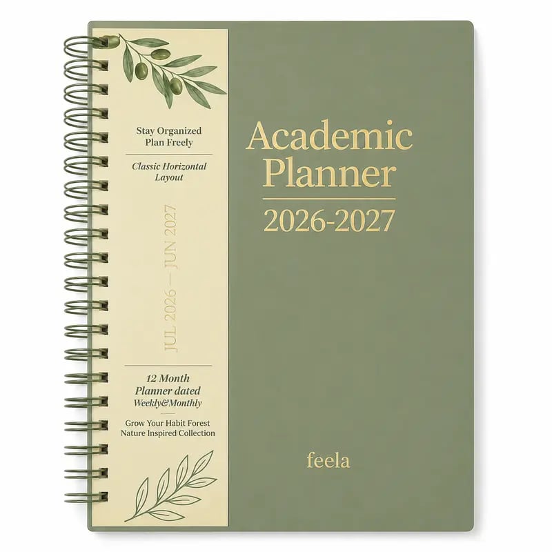 🧑🏫📔Shuttle Art Academic Year Planner | July 2026- June 2027, Growth Tree Design For School year