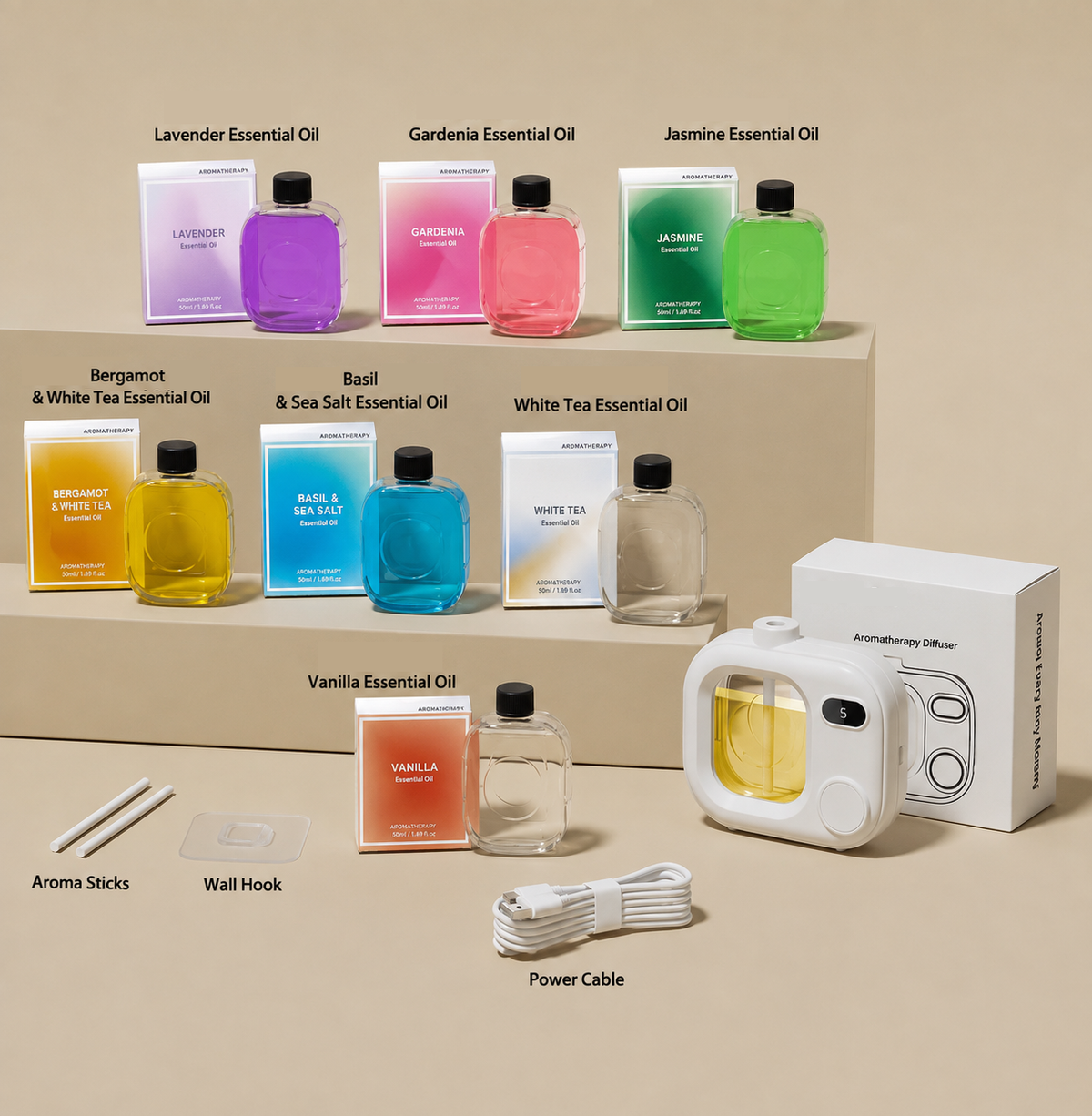 TYIIMAX™ Smart LED Aroma Diffuser with Mist Control
