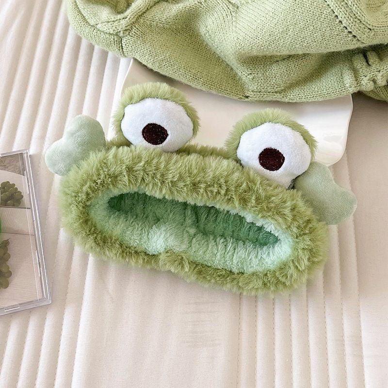 3D Cute Frog Sleep Eye Mask | Soft Plush & Cotton for Travel & Stress Relief