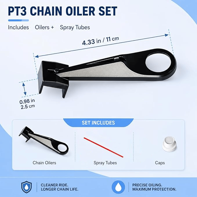 Tool For Applying Chain Lubricant Without Mess