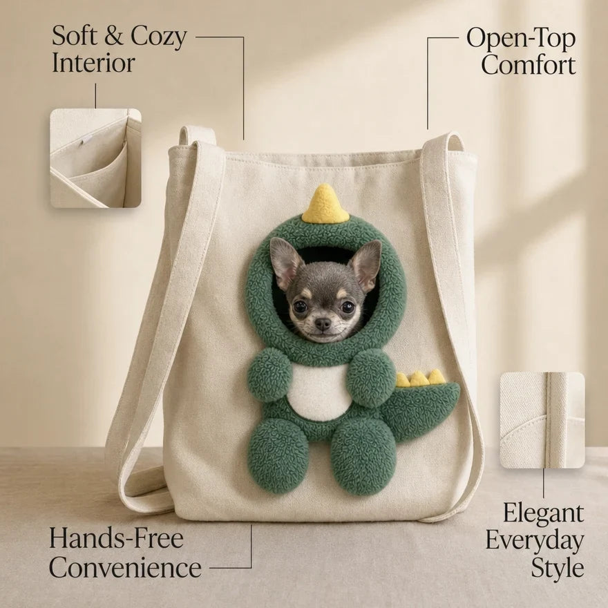 Tyiimax™ CarryPaws Plush Pet Carrier Tote