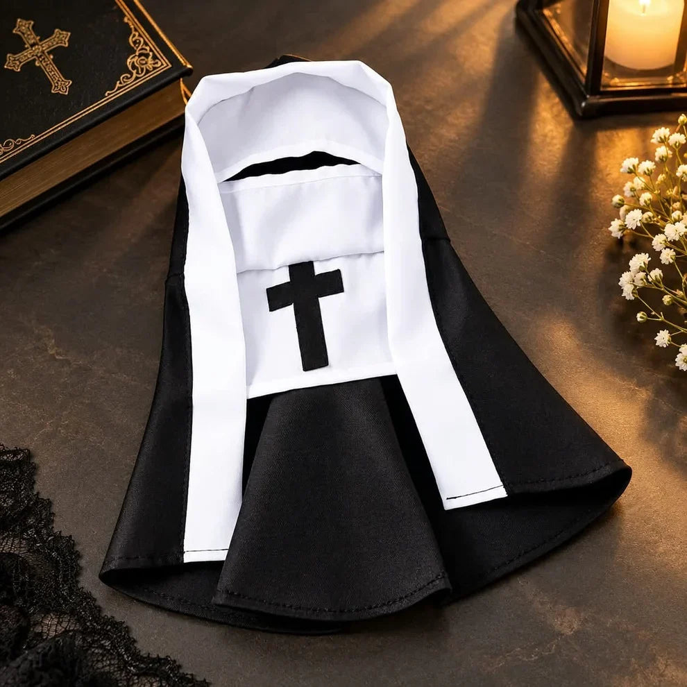 Pet Nun Costume โ Funny Halloween Outfit for Dogs & Cats