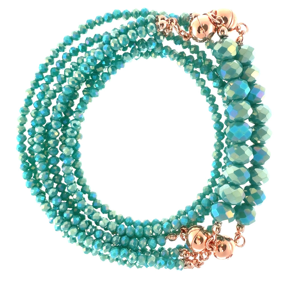 One Necklace 10 Looks – Turquoise Crystal ✨