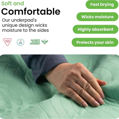 💧🛡️Reusable Heavy Absorbency Bed Pads | Waterproof Leakproof Underpad for Kids, Adults & Pets