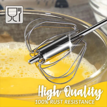 🔥Stainless Steel Semi-Automatic Whisk