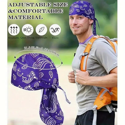 Cooling Paisley Helmet Liner & Headscarf
