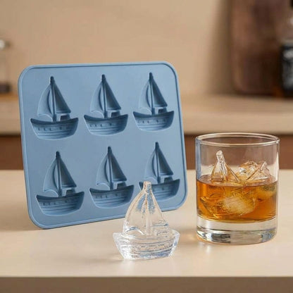 Fishing-Themed Silicone Ice Mold Set – Fun Ice Cubes for Anglers & Party Drinks