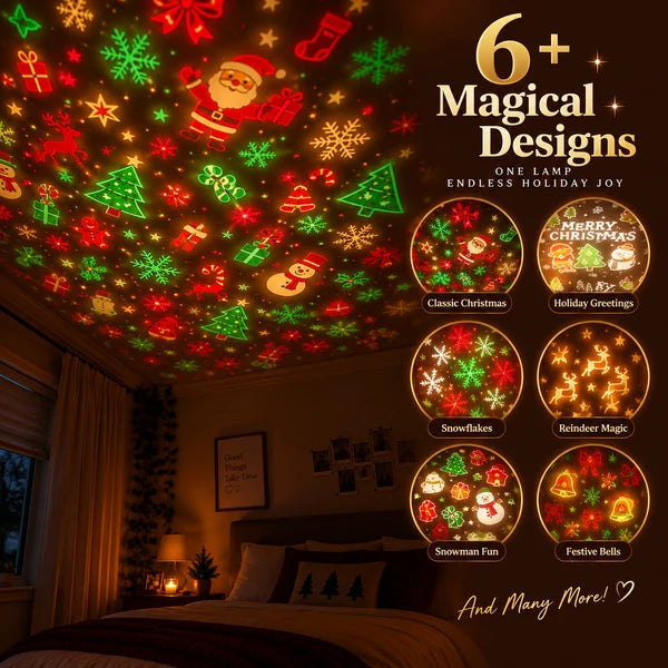 Christmas Projection Lamp – Transform Your Ceiling into a Christmas Wonderland!