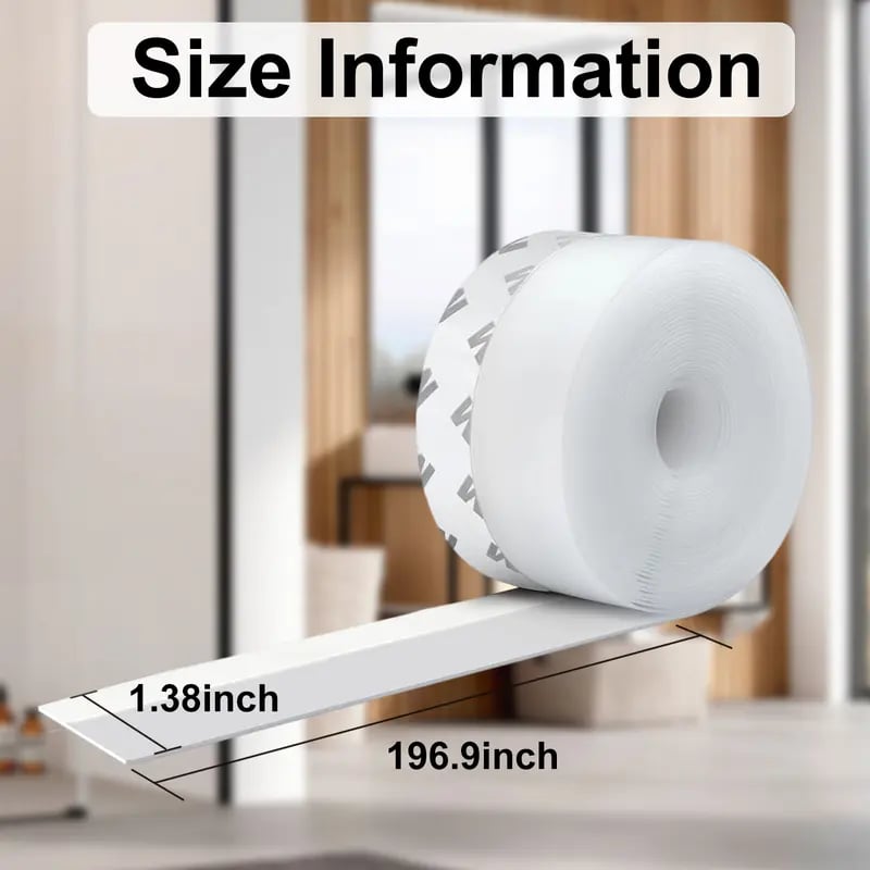 Door Weather Stripping | Adhesive Draft Stopper Seal Strip for Doors, Windows & Shower Doors