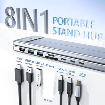 8-in-1 USB-C Laptop Stand,Best Gifts💻