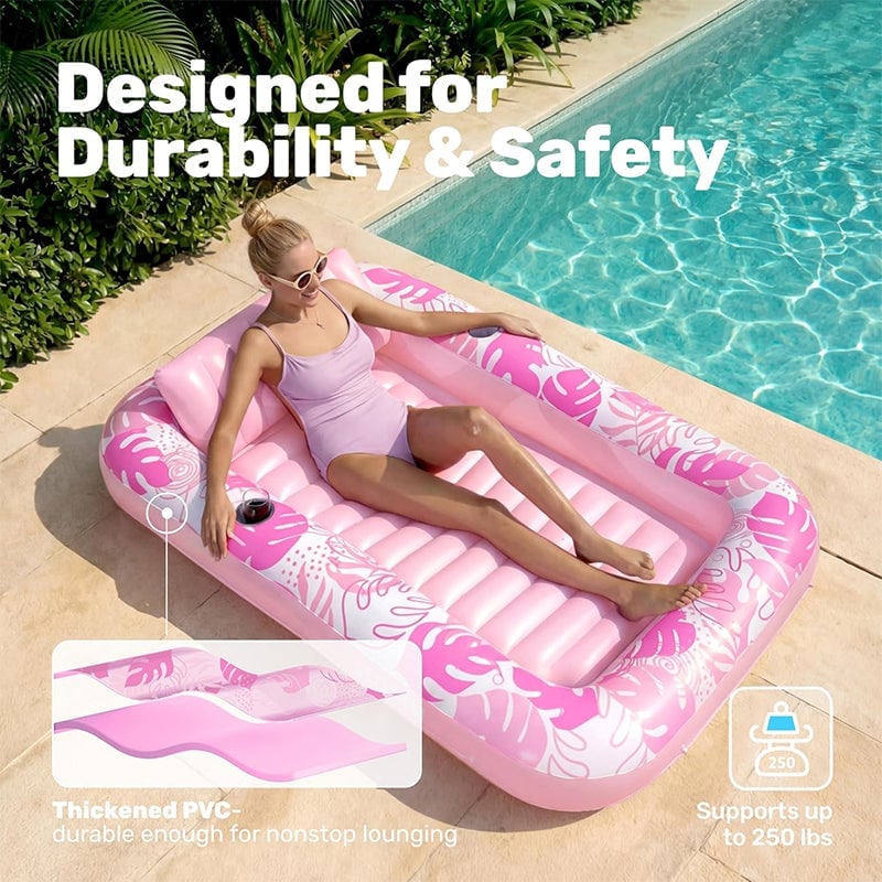 Tyiiplus™ Extra Large Inflatable Sunbathing Pool Lounger