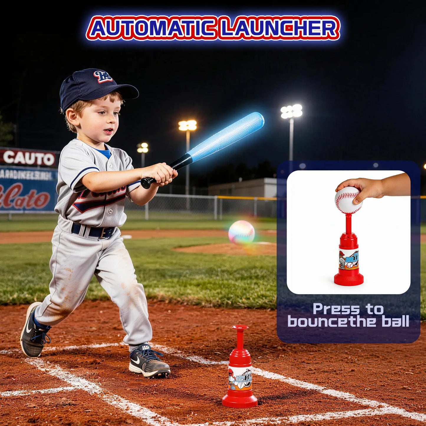 ⚾ 3-in-1 Kids Tee Ball Set