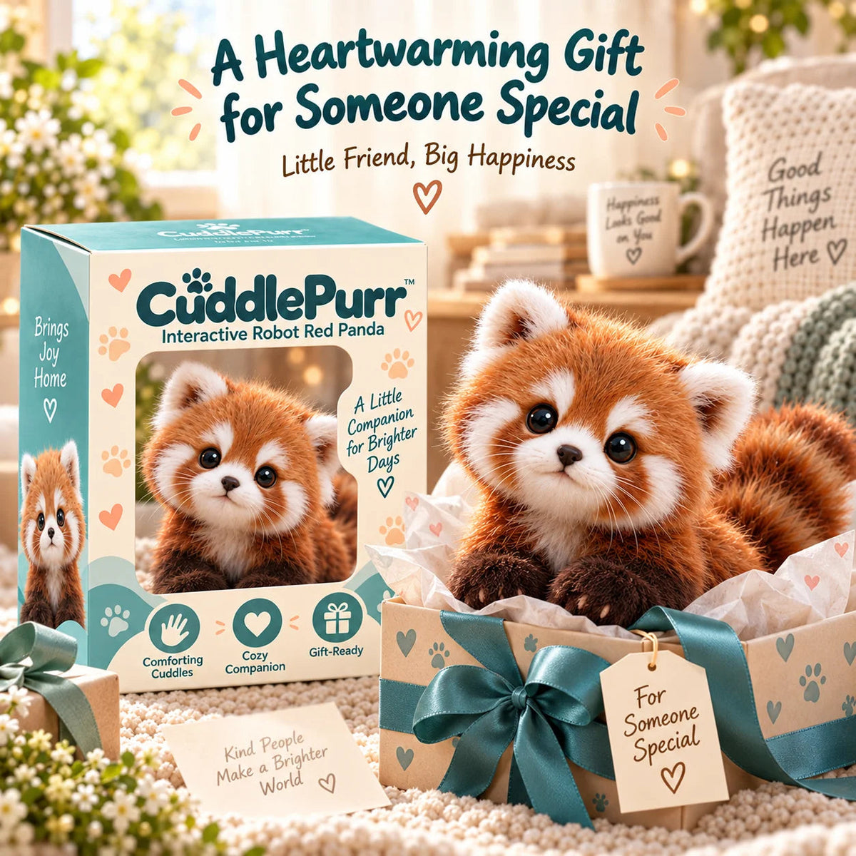Tyiimax™ Red Panda -Interactive Plush Companion I A Little Friend, A Lot Of Love