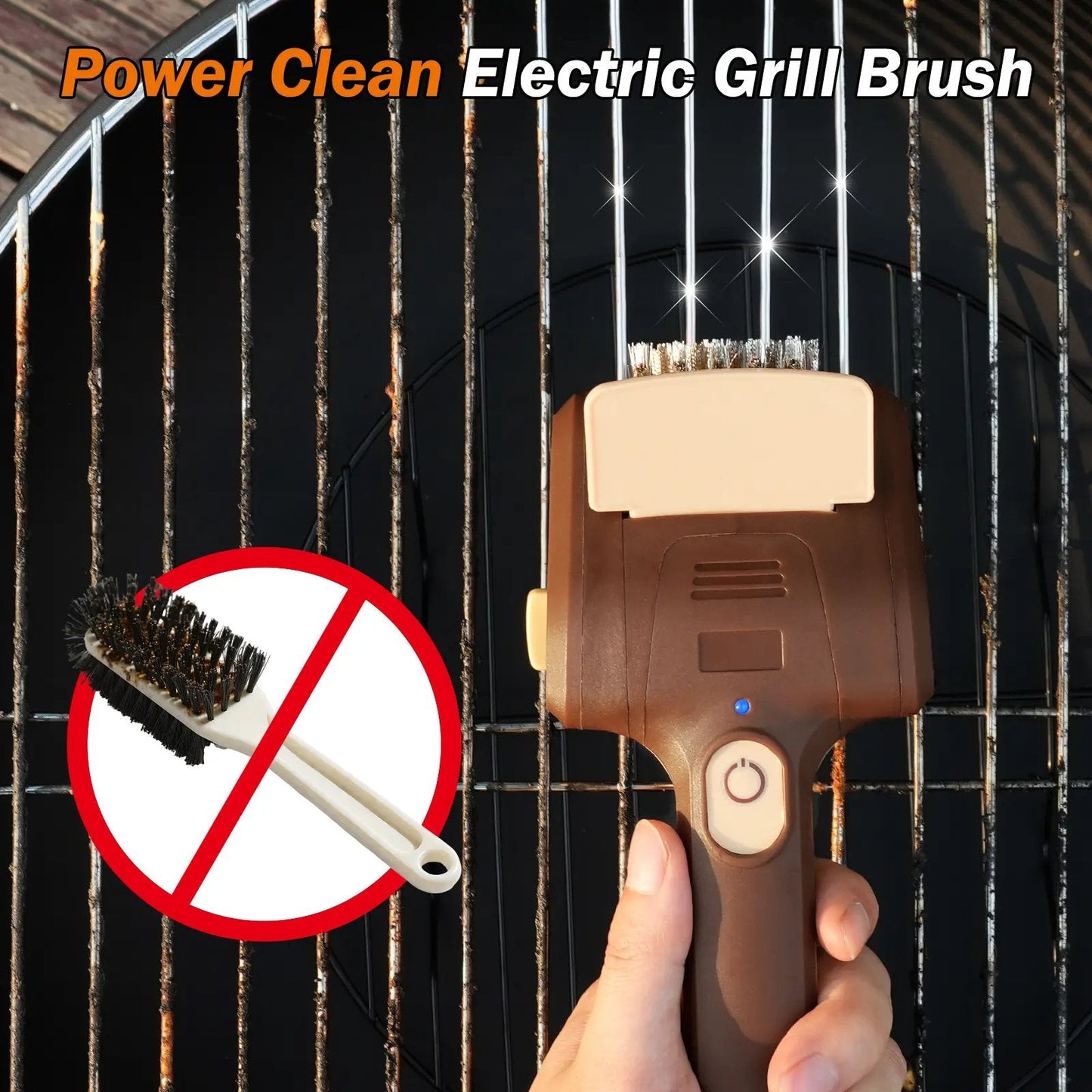 New Electric Grill Cleaner Bristle Free
