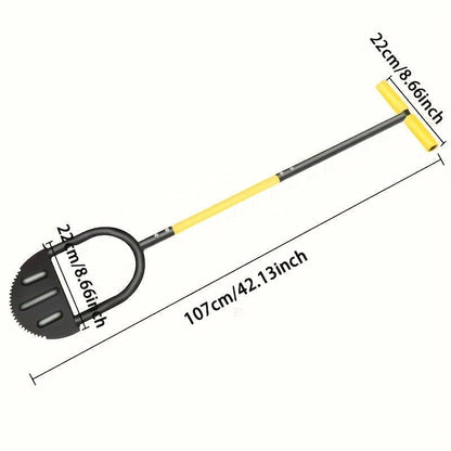 Manual Half-Moon Lawn Edger – Long Handle Garden Turf Edging Tool for Clean Borders & Precise Lawn Trimming