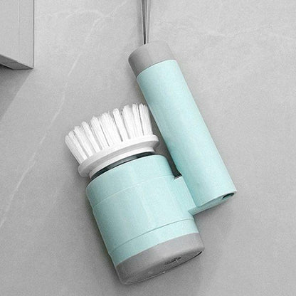 ABS Electric Cleaning Brush – Multifunctional Handheld Kitchen & Household Cleaner with 3 Replacement Pads