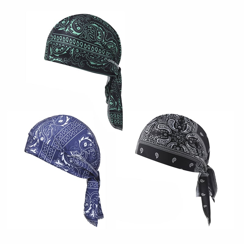 Cooling Paisley Helmet Liner & Headscarf
