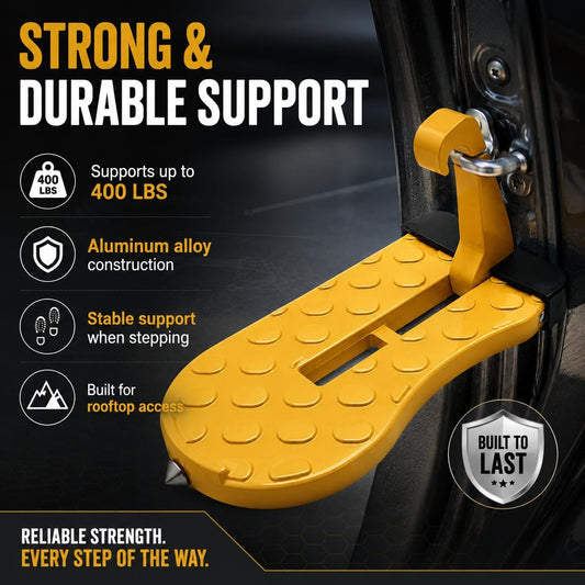 🚗 Universal Aluminum Alloy Car Doorstep – Multi-Functional Roof Access Step
