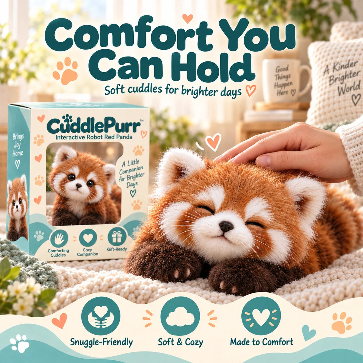 Tyiimax™ Red Panda -Interactive Plush Companion I A Little Friend, A Lot Of Love