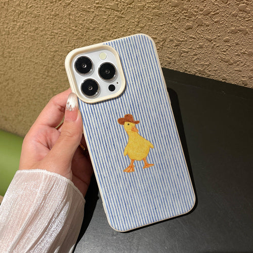 🐥🤠 Cowboy Duck iPhone Case – Cute Western Duck Phone Cover