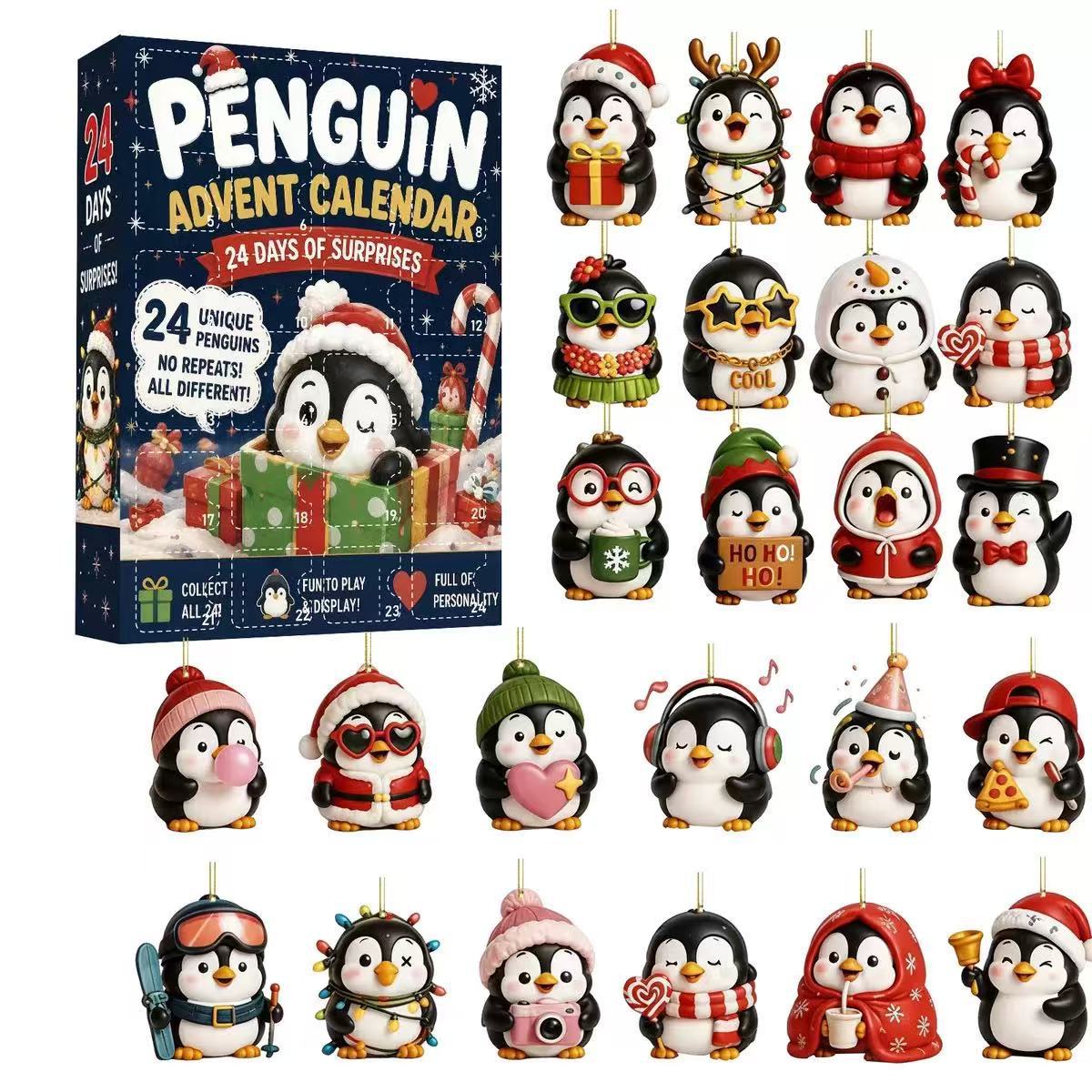 24-Day 3D Penguin Advent Calendar