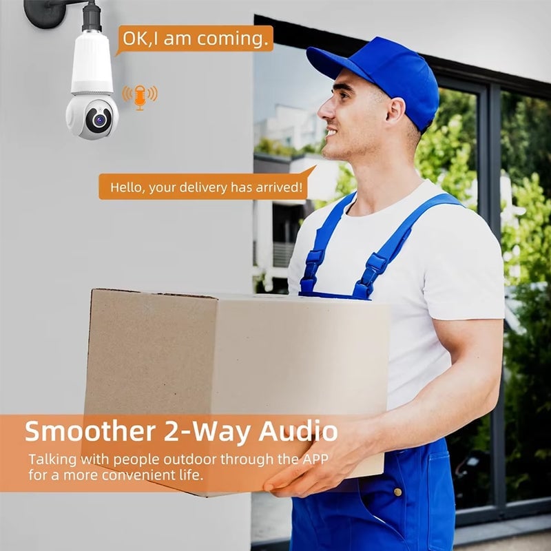 Outdoor Light Bulb Security Camera