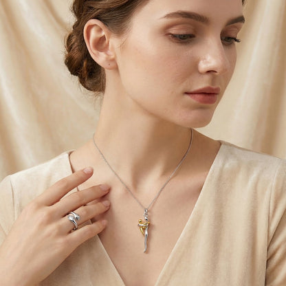 Mother & Child Hug Necklace – A Symbol of Endless Love