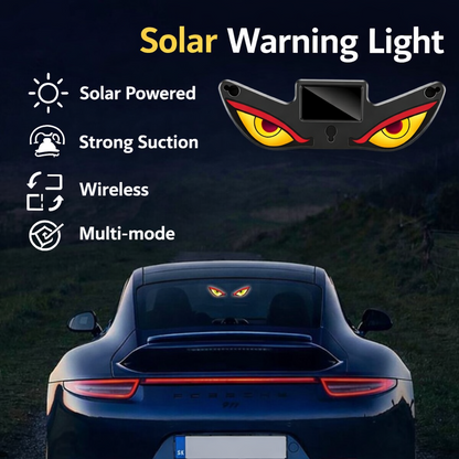 😈 Solar Demon Eye LED Car Window Light