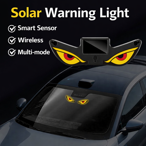 😈 Solar Demon Eye LED Car Window Light