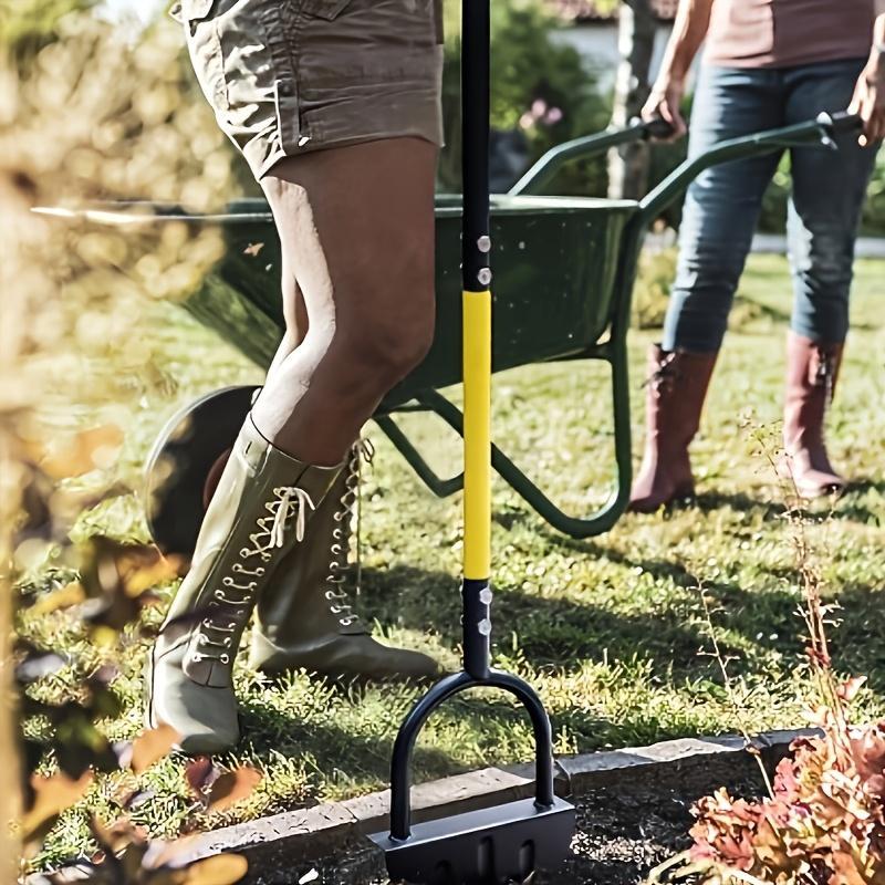 Manual Half-Moon Lawn Edger – Long Handle Garden Turf Edging Tool for Clean Borders & Precise Lawn Trimming
