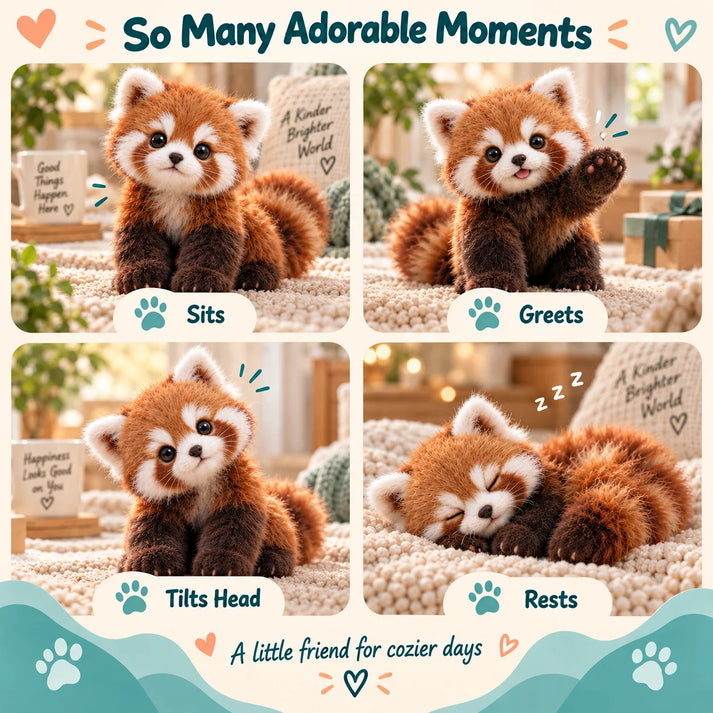 Tyiimax™ Red Panda -Interactive Plush Companion I A Little Friend, A Lot Of Love