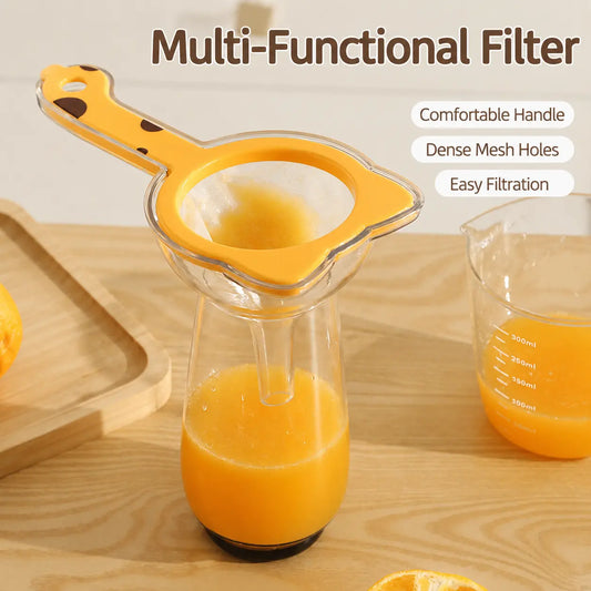 TYIIMAX™ Cat Ear Multi-Purpose Funnel & Fine Mesh Strainer – Food-Grade Kitchen Filter for Juices, Liquids & Dry Ingredients