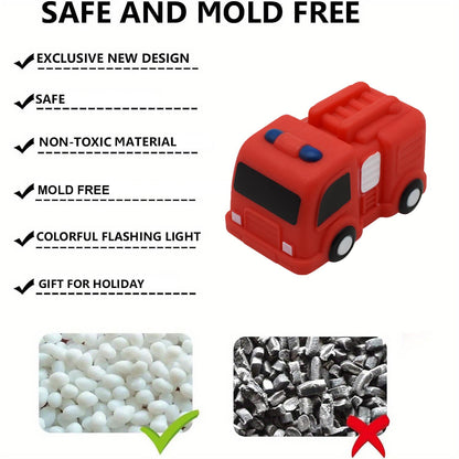 Light Up Bath Toy Cars – Water Activated Floating Vehicle Toys for Todlers