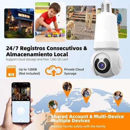 Outdoor Light Bulb Security Camera