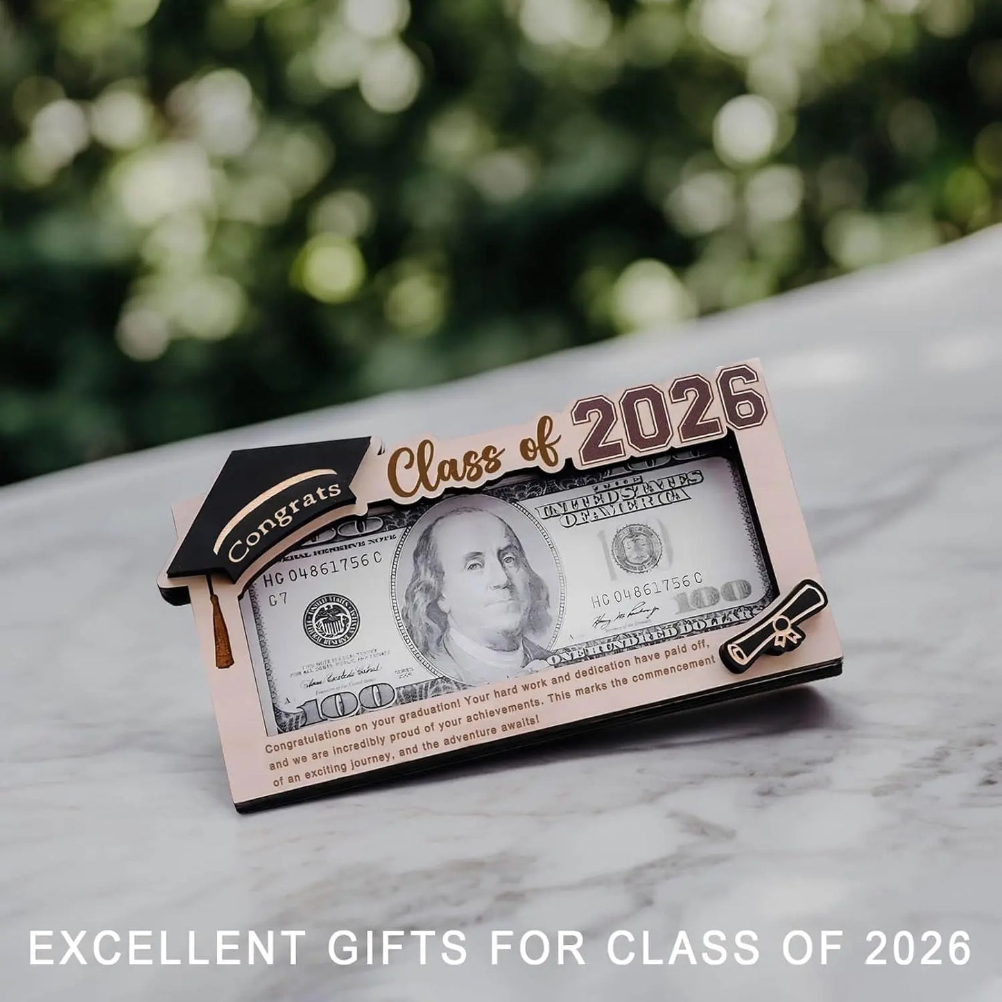 Graduation Money Holder 2026 – Creative Cash Gift Card Frame for Class of 2026, Graduation Keepsake Gift