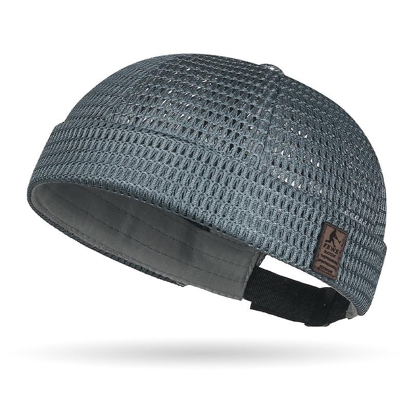Men’s Breathable Brimless Docker Hat – Lightweight Mesh Skull Cap for Summer Outdoor Wear