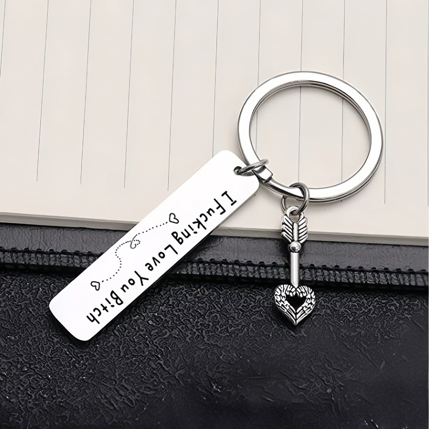 Funny Engraved Love Keychain