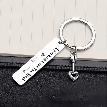 Funny Engraved Love Keychain