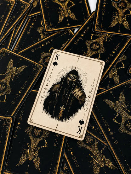 Sleep Token Inspired Playing Cards Deck – Gothic Fantasy Poker Cards, 54-Card Collectible Card Game for Music Fans & Collectors